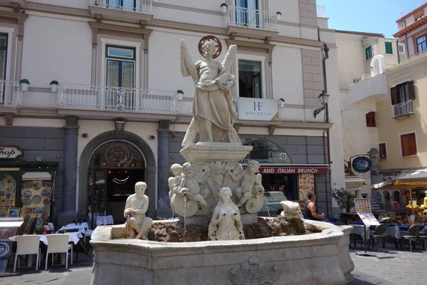 Amalfi Fountain Campania Coast Italy — Stock Photo, Image