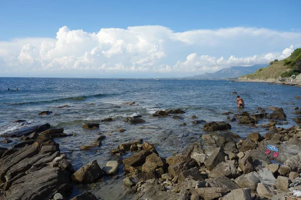 Κόλπος Trentova Στην Agropoli Ακτή Cilento Στην Ιταλία — Φωτογραφία Αρχείου