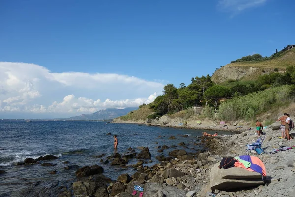 Bahía Trentova Agropoli Costa Cilento Italia — Foto de Stock