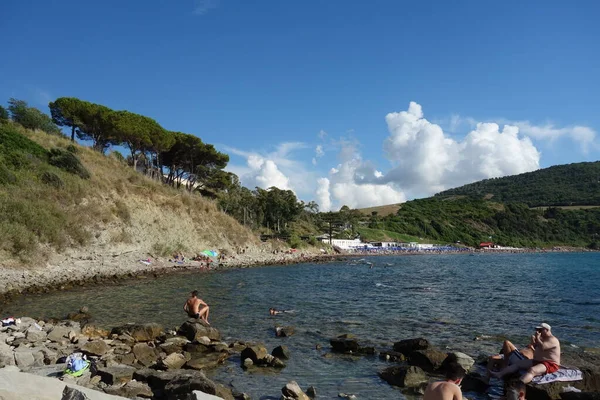 Κόλπος Trentova Στην Agropoli Ακτή Cilento Στην Ιταλία — Φωτογραφία Αρχείου