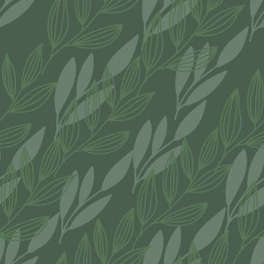 diaognal yeşil yaprakları kaynaklanıyor Dikişsiz desen baskı