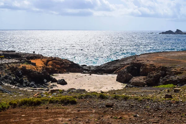 Arikok Natural Park Island Aruba Caribbean Sea Deserts Ocean Waves — Stock Photo, Image