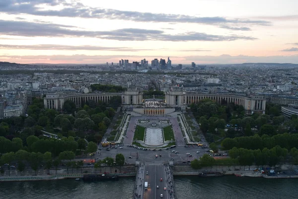 Luftaufnahme Von Paris Vom Eiffelturm Frankreich — Stockfoto