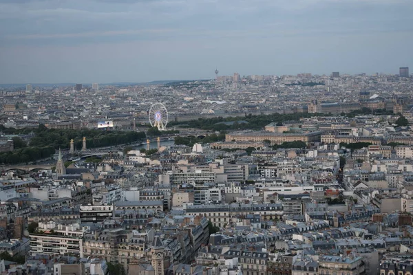 Flygfoto Över Paris Från Eiffeltornet Frankrike — Stockfoto