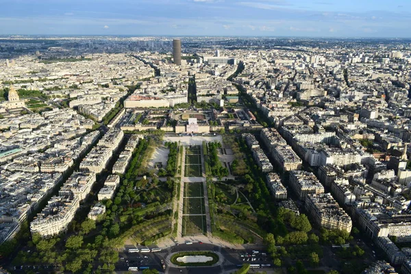 Flygfoto Över Paris Från Eiffeltornet Frankrike — Stockfoto