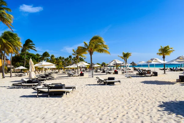 Impresionante Vista Del Romántico Bucuti Tara Resort Frente Eagle Beach — Foto de Stock