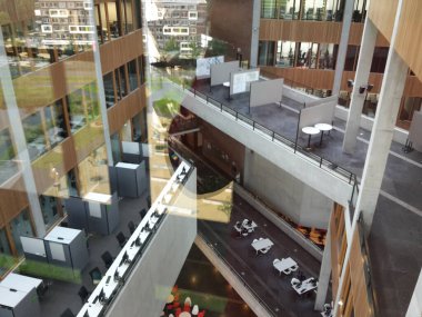 Ede-Wageningen manzarası, önemli bir üniversite kampüsü olan Hollanda 'nın güzel şehri.