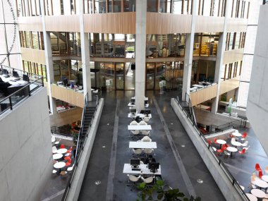 Ede-Wageningen manzarası, önemli bir üniversite kampüsü olan Hollanda 'nın güzel şehri.