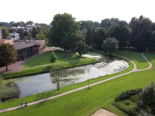 Utsikt Över Ede Wageningen Vacker Stad Nederländerna Med Ett Viktigt — Stockfoto