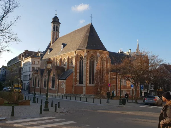 Mechelen Fiandre Belgio Dicembre 2018 Piazza Mechelen Cattedrale Rumbold Nel — Foto Stock