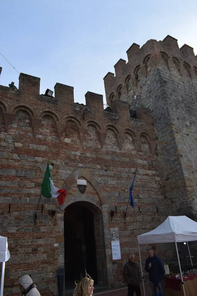 Colle Val Elsa Calles Casco Antiguo Hermosa Ciudad Medieval Toscana —  Fotos de Stock