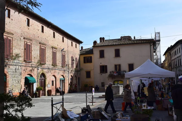 Colle Val Elsa Strade Nel Centro Storico Della Bellissima Città — Foto Stock