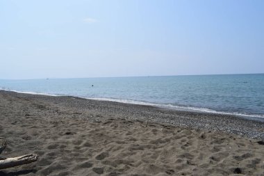 Marina di Cecina, Maremma, Toskana, İtalya, Avrupa plajı