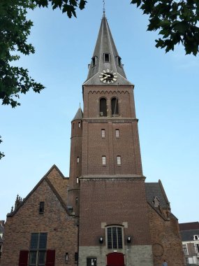Ede-Wageningen manzarası, önemli bir üniversite kampüsü olan Hollanda 'nın güzel şehri.