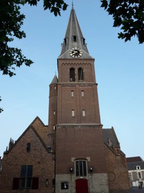 Ede-Wageningen manzarası, önemli bir üniversite kampüsü olan Hollanda 'nın güzel şehri.