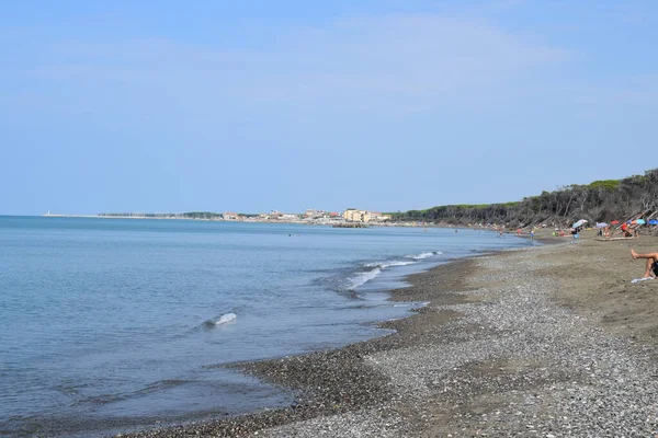 Пляж Море Марини Сесіни Мармми Тоскани Італія Європа — стокове фото