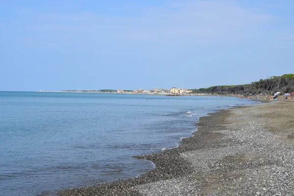 Пляж Море Марини Сесіни Мармми Тоскани Італія Європа — стокове фото
