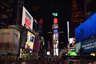 New York / USA - 15 / 06 / 2017 - Times Meydanı 'nın Panoramik Görünümü