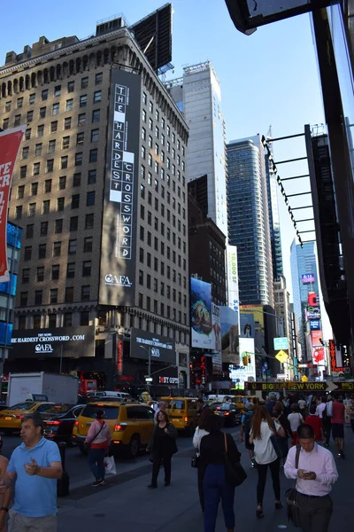 Nova Iorque Eua 2017 Vista Panorâmica Times Square — Fotografia de Stock