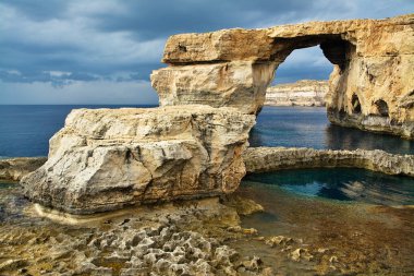 Azure pencere Malta Gozo Adası