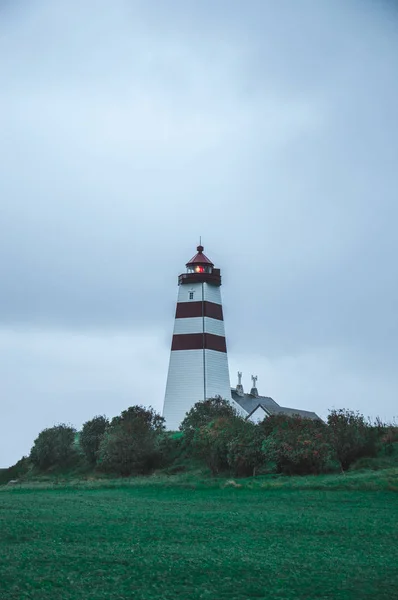 Alnes Világítótorony Sziget Godoy Alesund Norvégia — Stock Fotó