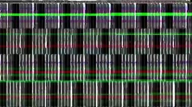 Soyut hızlı Renk Bozukluğu parazit ekran paraziti statik televizyon. Çizgili arka plan. Dijital seğirme. Hata Videosu Hasarı. Teknik bir sorun. Kırık monitör ekranı. Grafik Kart Hatası