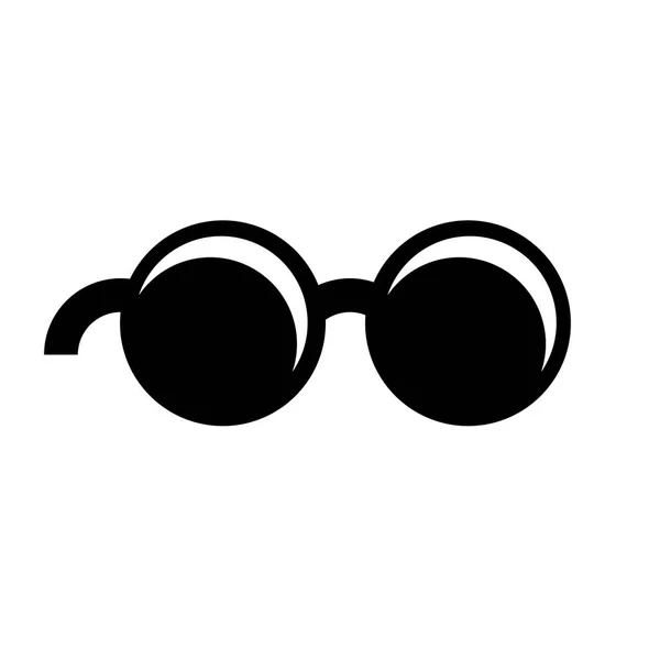 Gafas Clásicas Oscuras Logo — Vector de stock