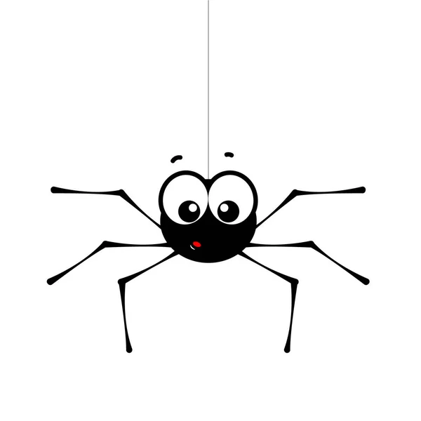 Sorprendido Lindo Araña Pequeña — Vector de stock