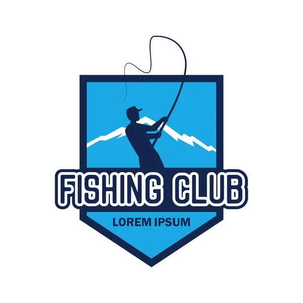 Logotipo Pesca Com Espaço Texto Para Seu Slogan Tag Line — Vetor de Stock