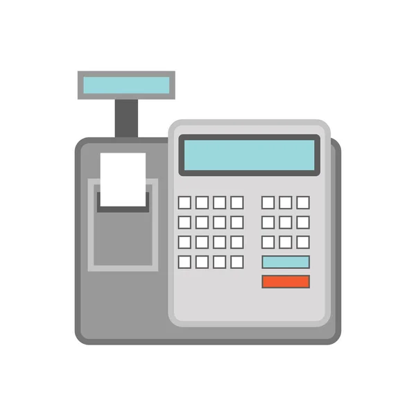 Cash Register Business Concept Vector Illustration — Stock Vector