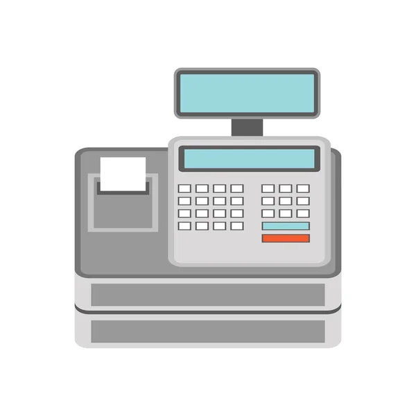 Cash Register Business Concept Vector Illustration — Stock Vector