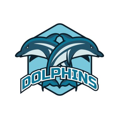 yunus logosu, sloganı için metin alanı ile / etiket satırı, vektör çizim