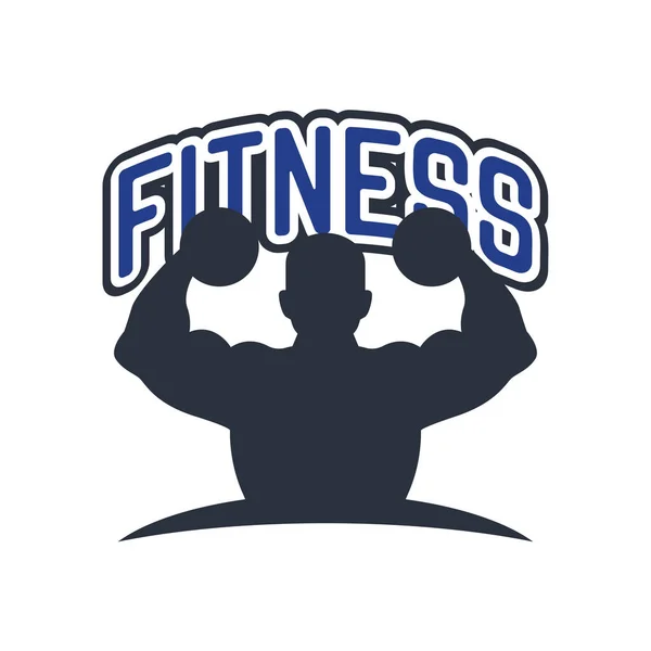 Fitness Logo Dla Firmy Szkoła Sportu Ilustracja Wektorowa — Wektor stockowy