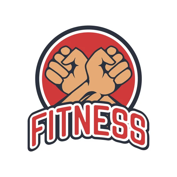 Fitness Logo Dla Firmy Szkoła Sportu Ilustracja Wektorowa — Wektor stockowy