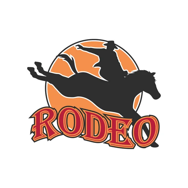 Logotipo Rodeio Para Seu Negócio Esporte Ilustração Vetorial — Vetor de Stock