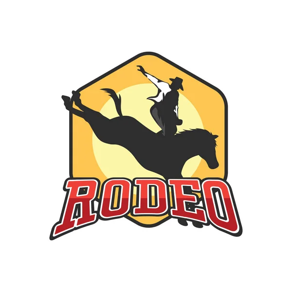 Rodeo Logo Voor Bedrijf Van Sport Vectorillustratie — Stockvector