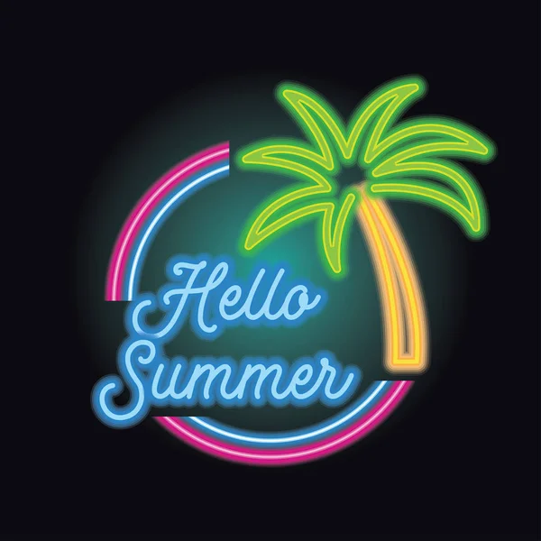 Summer logo isolated on white background. Vector illustration