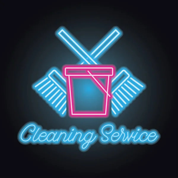 Cleaning service logo isolated on white background. Vector illustration