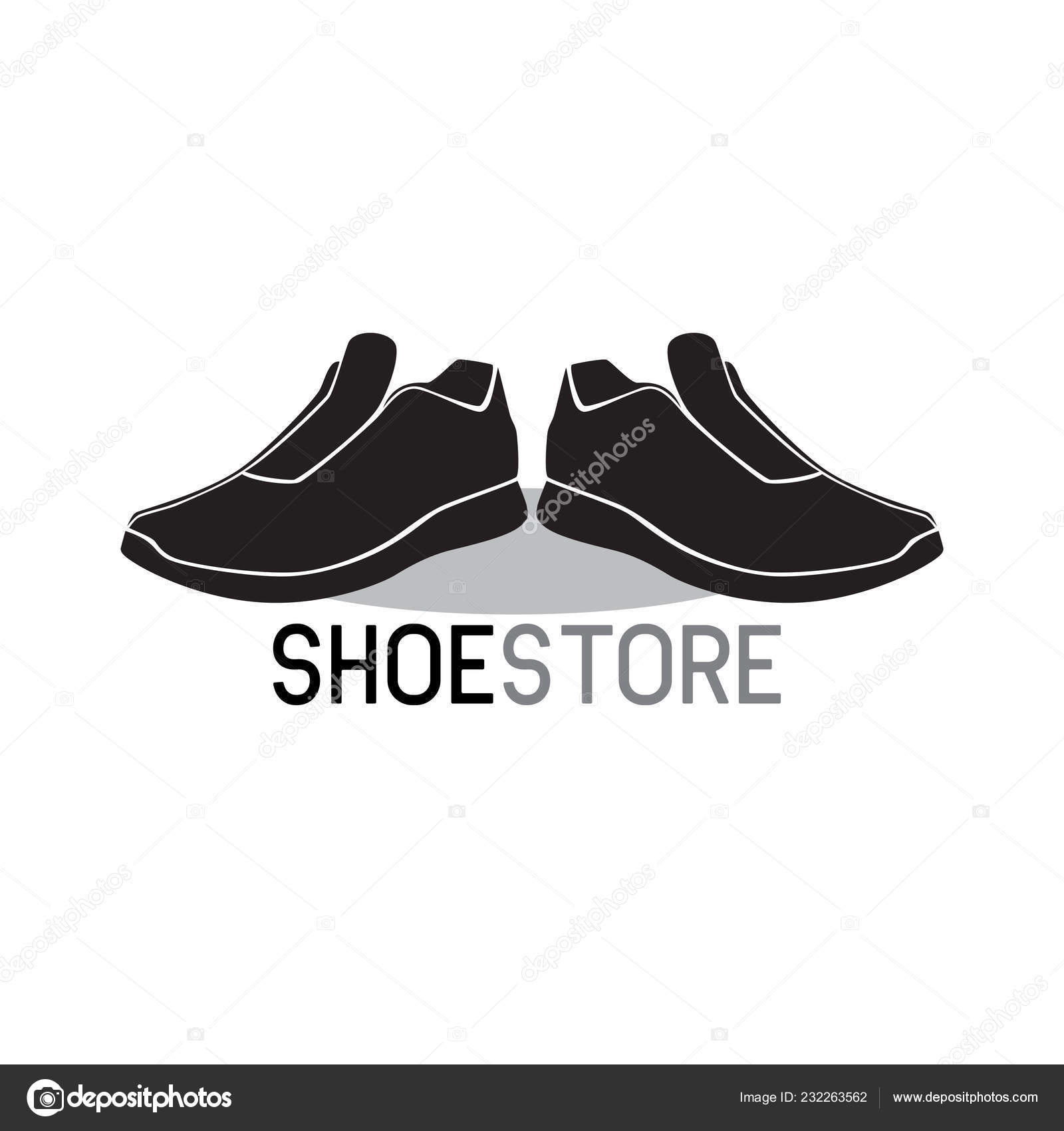 Trendy Black Shoes Icon Shoe Store Logo Design Isolated White Vector Image By C Engabito Vector Stock