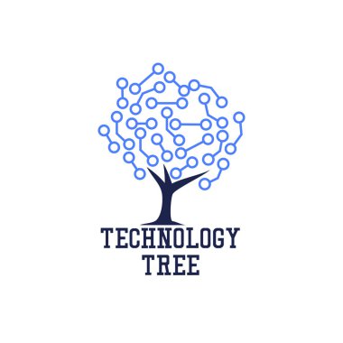 Renk vektör ağaç simgesi