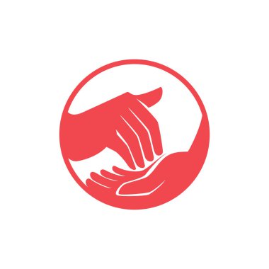 Beyaz arka plan üzerinde izole işaret dili tercüman logosunu görmeniz gerekir. vektör çizim