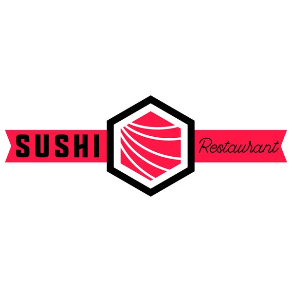 Logo Comida Syshi Ilustración Vectorial — Archivo Imágenes Vectoriales