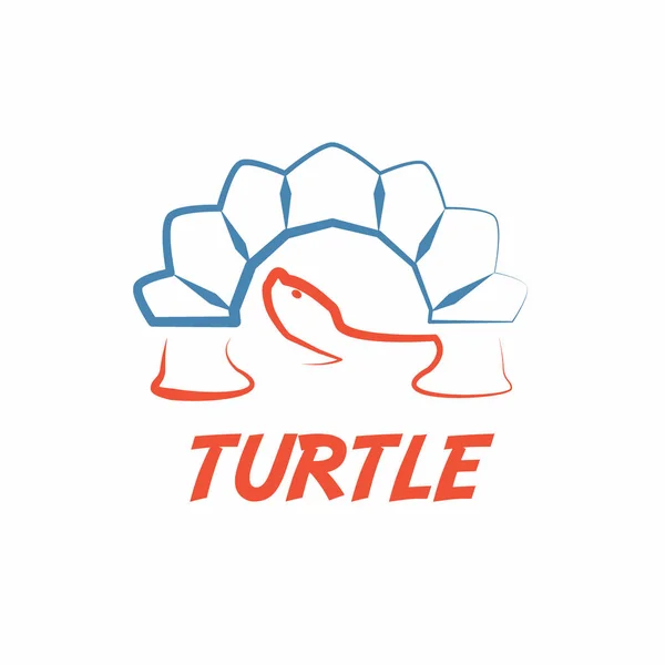 Green Turtle Logo Vector Illustration — Stock Vector