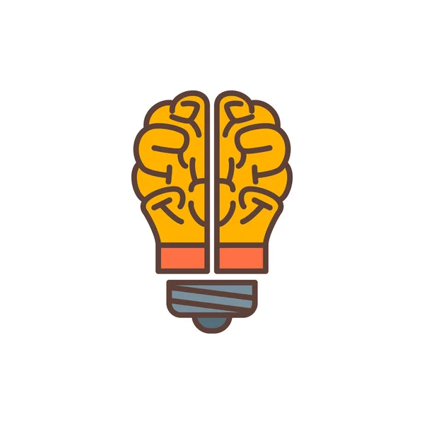 Logotipo Cerebral Conceitual Isolado Fundo Branco Ilustração Vetorial —  Vetores de Stock