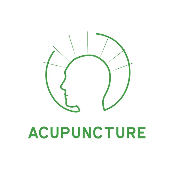 acupuncture clinic icon isolated on white background, vector illustration