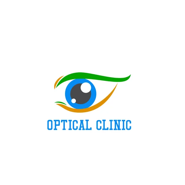 Яркий Дизайн Логотипа Клиники Изолированный Белом — стоковый вектор