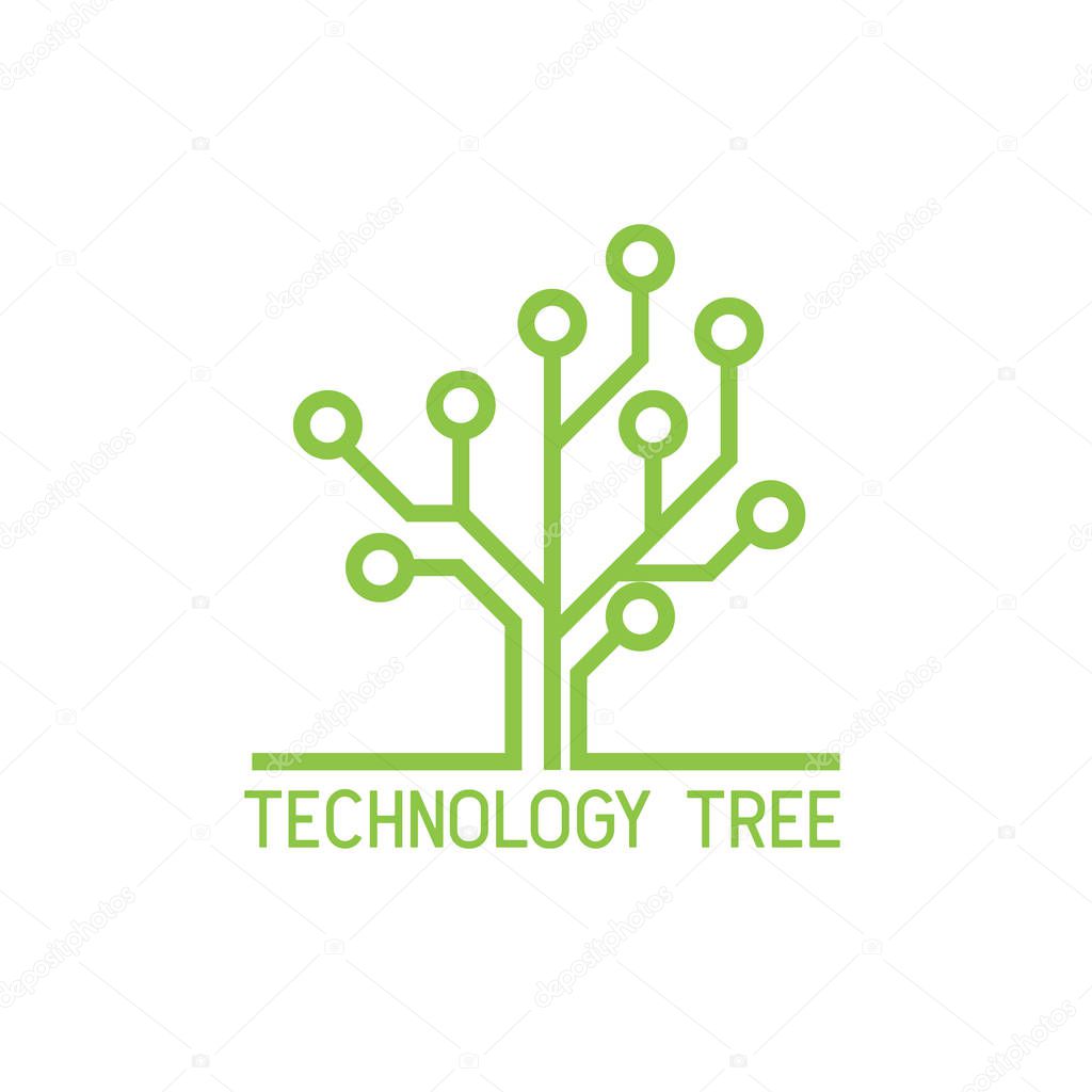 Color vector tree icon