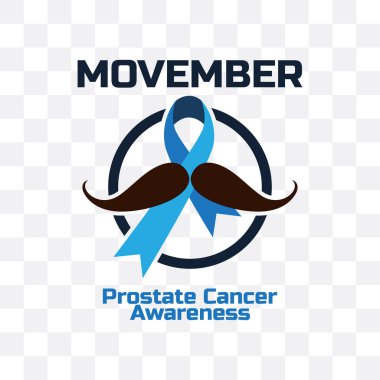 Movember, uluslararası erkekler gün. vektör illustation