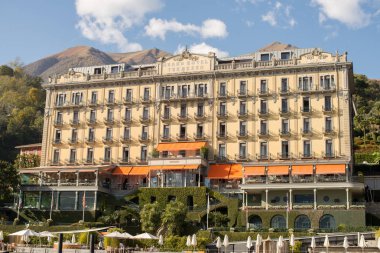 Lake Como, İtalya - 27 Ekim 2017: Grand Hotel, Tremezzo Lake Como, İtalya.