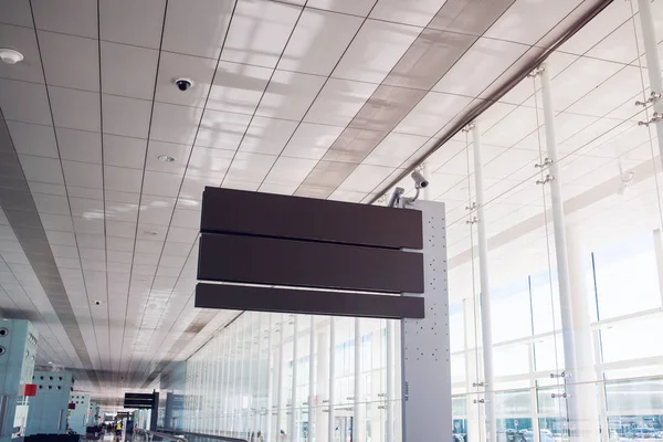 Boş Havaalanı Kurulu Teslim Etme Havalimanı Gidiş Geliş Bilgi Yönetim — Stok fotoğraf